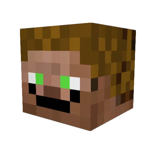 Onbras13 Minecraft avatar head, 3D render