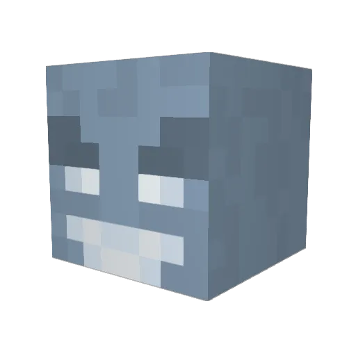 OnceErrorS Minecraft avatar head, 3D render