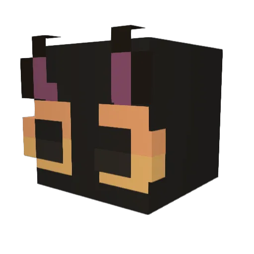 OnceHumanx Minecraft avatar head, 3D render