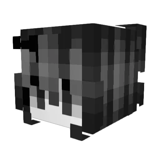 OnceLieless Minecraft avatar head, 3D render