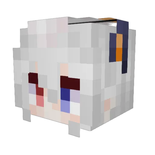 Once_miracle Minecraft avatar head, 3D render