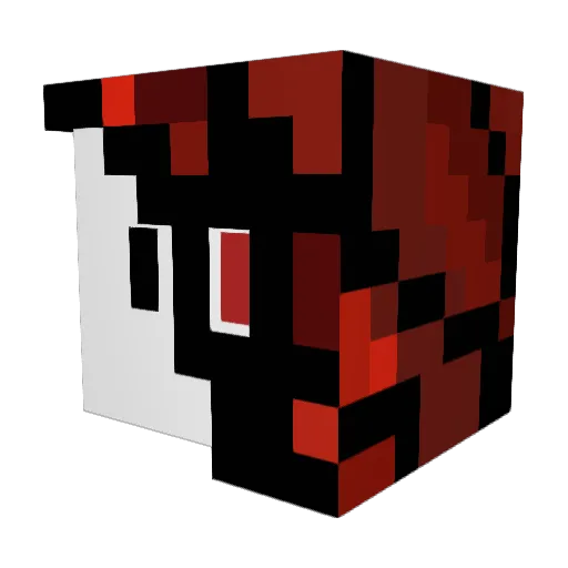 Oncelr Minecraft avatar head, 3D render