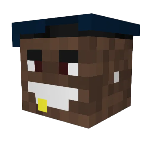 OnchKeef Minecraft avatar head, 3D render