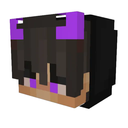 Onco_ Minecraft avatar head, 3D render