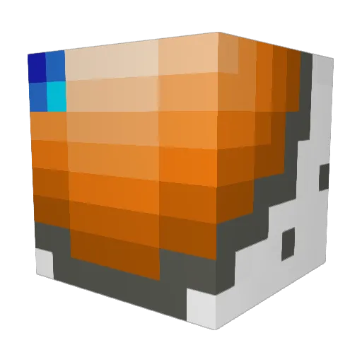 Ondasun Minecraft avatar head, 3D render