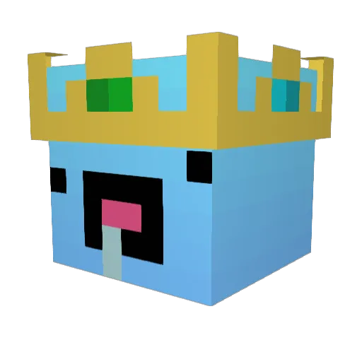 Ondatra_1 Minecraft avatar head, 3D render