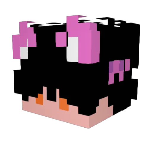 OndeGrise Minecraft avatar head, 3D render