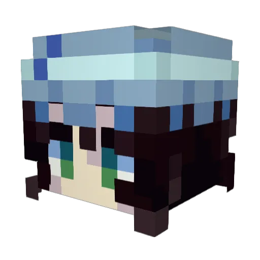 OndeScoundrel Minecraft avatar head, 3D render