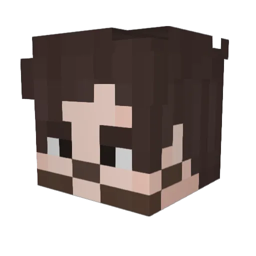 Ondersun Minecraft avatar head, 3D render