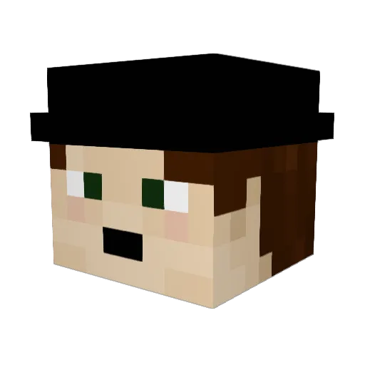 OndraL04 Minecraft avatar head, 3D render