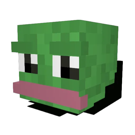 Ondrasik Minecraft avatar head, 3D render