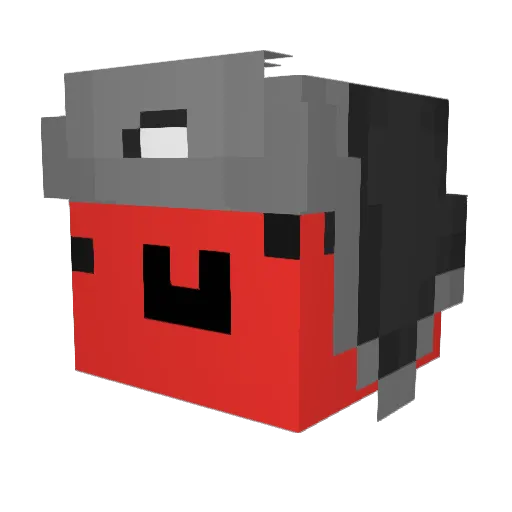 Ondrushaa Minecraft avatar head, 3D render