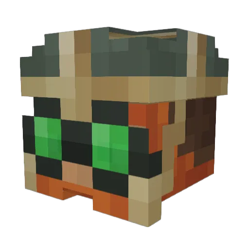 One4lph4 Minecraft avatar head, 3D render