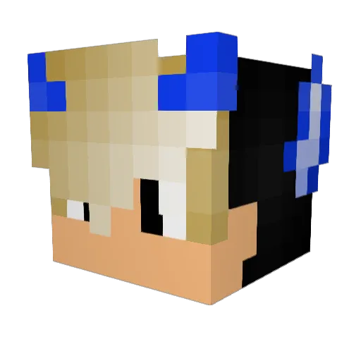 OneAdam12 Minecraft avatar head, 3D render