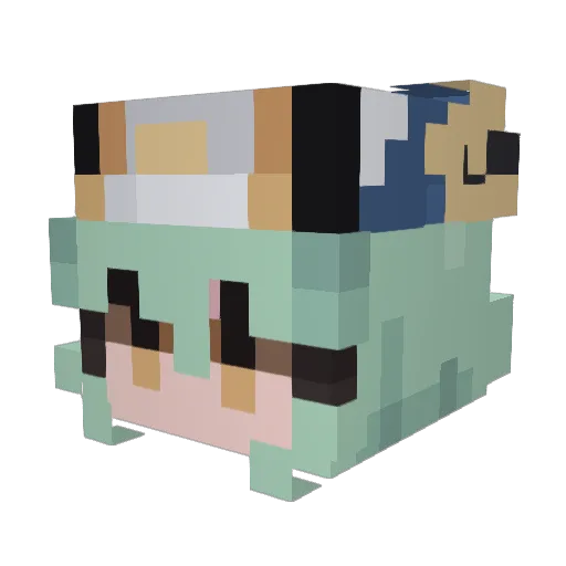 OneAndOnlyMargo Minecraft avatar head, 3D render