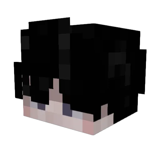 OneBav Minecraft avatar head, 3D render