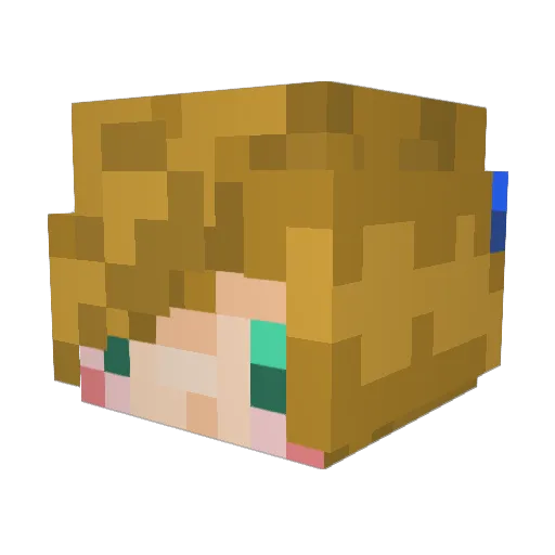 OneBowl3000 Minecraft avatar head, 3D render