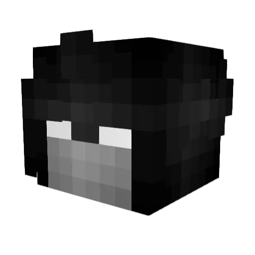 OneClap Minecraft avatar head, 3D render