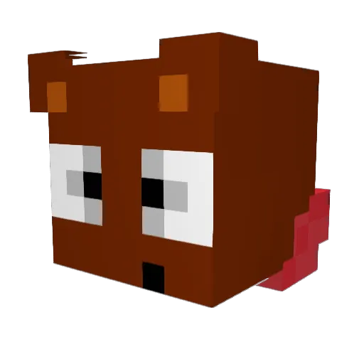 OneClick69 Minecraft avatar head, 3D render