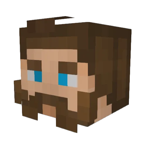 OneCoffeeBean Minecraft avatar head, 3D render