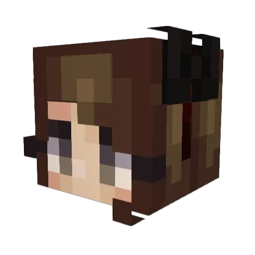 OneDollarBooter Minecraft avatar head, 3D render