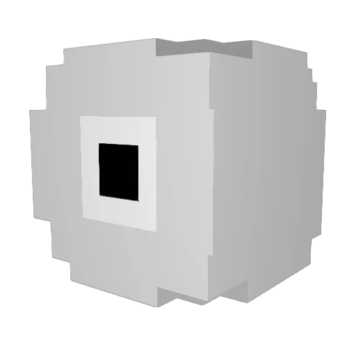 OneEye6620 Minecraft avatar head, 3D render