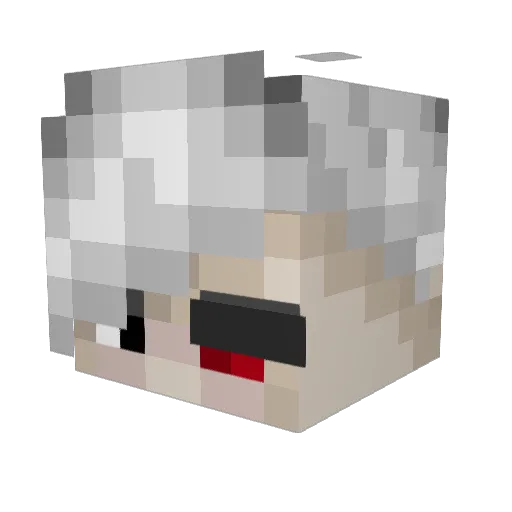 OneEyedKing04 Minecraft avatar head, 3D render