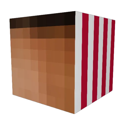 OneFJef Minecraft avatar head, 3D render