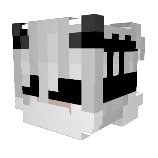 OneFPS Minecraft avatar head, 3D render