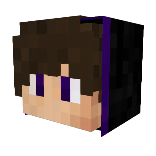 OneFrame Minecraft avatar head, 3D render