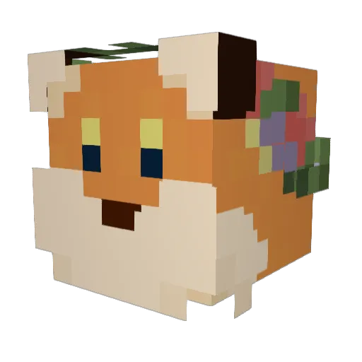 OneFunWizard Minecraft avatar head, 3D render