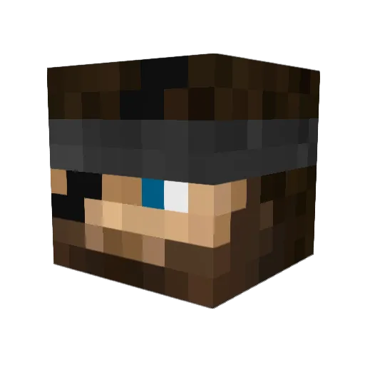 OneGiantMallet Minecraft avatar head, 3D render