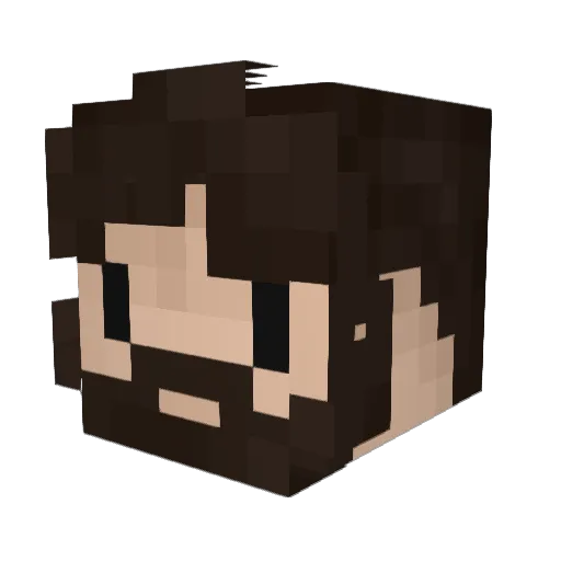OneIV Minecraft avatar head, 3D render
