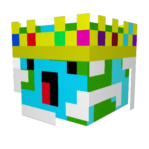 OneInTheWorld Minecraft avatar head, 3D render