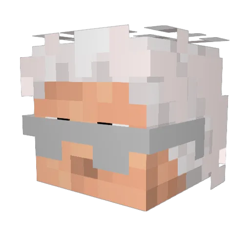 OneJibmoNation Minecraft avatar head, 3D render