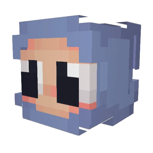OneLife327 Minecraft avatar head, 3D render