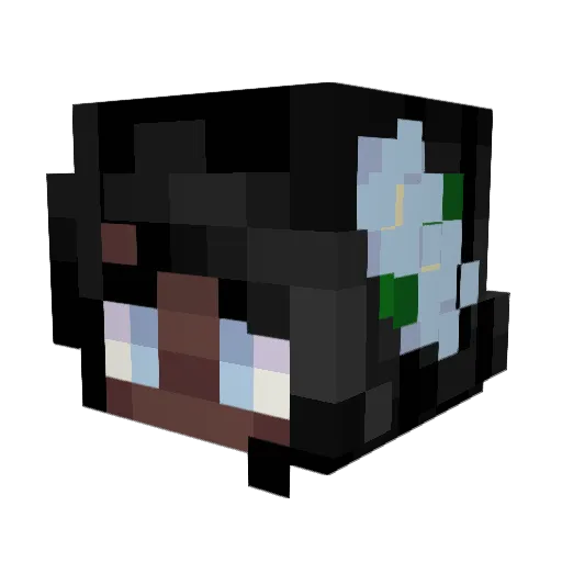 OneLittleBun Minecraft avatar head, 3D render