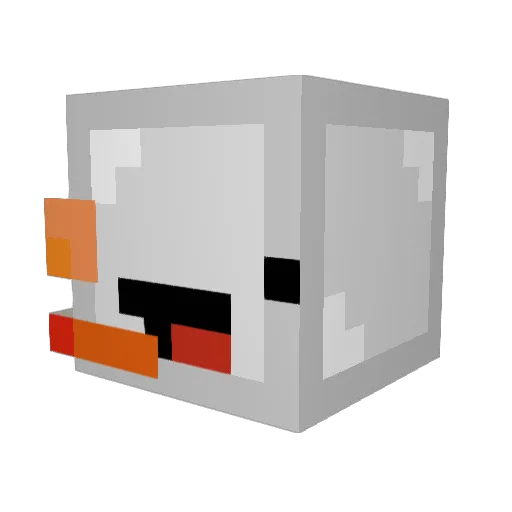 OneMadNugget123 Minecraft avatar head, 3D render