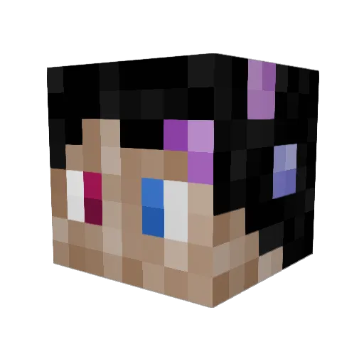 OneMoonDragon Minecraft avatar head, 3D render