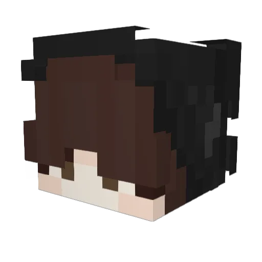 OneMorePlay Minecraft avatar head, 3D render