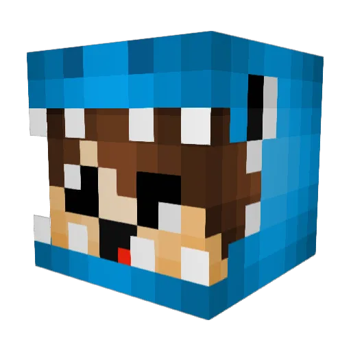 OneNexus Minecraft avatar head, 3D render