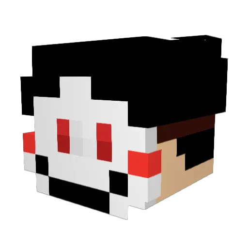 OnePixels Minecraft avatar head, 3D render