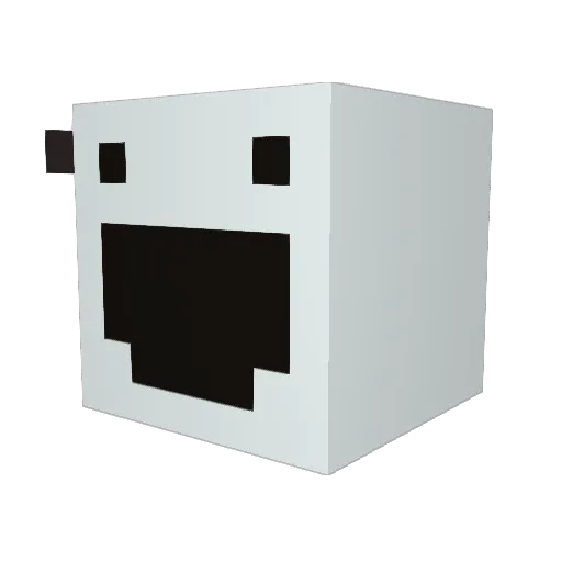 OnePointZero Minecraft avatar head, 3D render