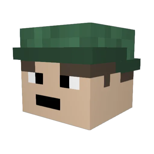 OnePunchMan02010 Minecraft avatar head, 3D render