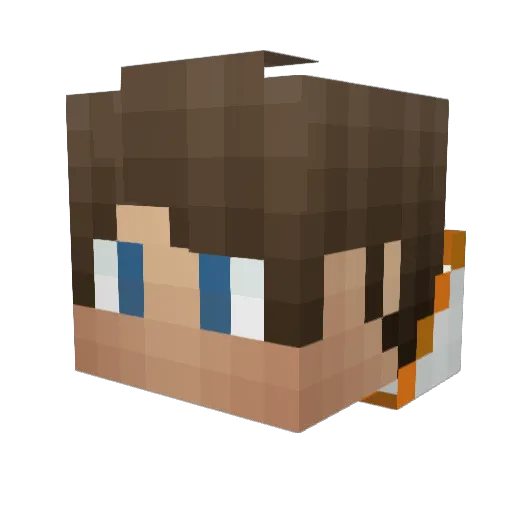 OneR4ndomDude Minecraft avatar head, 3D render