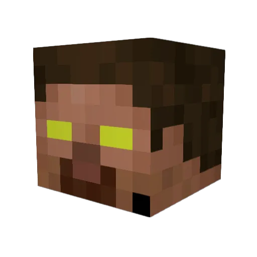 OneRim Minecraft avatar head, 3D render