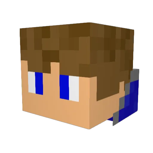 OneScrewLoose Minecraft avatar head, 3D render