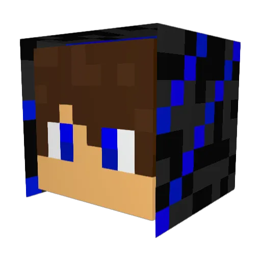 OneSeq Minecraft avatar head, 3D render