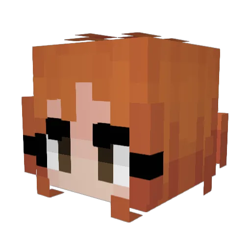 OneServer Minecraft avatar head, 3D render