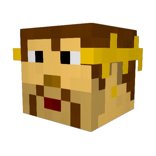 OneShOckz Minecraft avatar head, 3D render